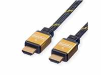 ROLINE ROLINE GOLD HDMI HS Kbl+Eth,A-A,ST/ST, 5mRetail im Blister HDMI-Kabel