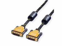 ROLINE GOLD Monitorkabel DVI, ST-ST, (24+1) dual link Audio- & Video-Kabel,...