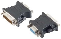 S-Conn DVI-D (24+1) Adapter, VGA-Buchse, PVC, schwarz Video-Adapter
