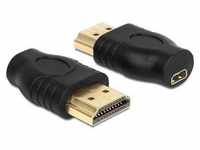 Delock Adapter HDMI Micro-D Buchse > HDMI-A Stecker Computer-Kabel, HDMI-A, HDMI