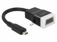 Delock Adapter HDMI-micro D Stecker > VGA Buchse mit Audio Computer-Kabel, HDMI