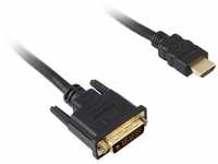Sharkoon Adapterkabel HDMI > DVI-D (24+1) Video-Kabel