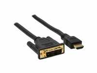 Inline HDMI-DVI Kabel 3m HDMI-Kabel