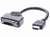 Lindy HDMI Stecker / DVI-D Buchse Adapterkabel 0.2m HDMI-Kabel, (20.00 cm)