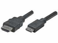 MANHATTAN HDMI-Kabel HDMI-Stecker an HDMI-Stecker C Mini HDMI-Kabel, (1.80 cm),...