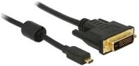 Delock DeLOCK 83586 Videokabel-Adapter 2 m Micro-HDMI DVI-D Schwarz HDMI-Adapter