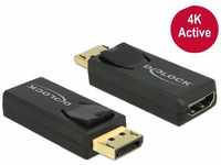 Delock Adapter DisplayPort 1.2 auf HDMI Audio- & Video-Adapter