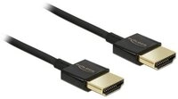 Delock Delock HDMI Anschlusskabel HDMI-A Stecker 2 m Schwarz 84773 vergoldete
