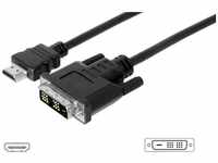 Digitus HDMI-Adapterkabel HDMI-Stecker an DVI-D-Stecker HDMI-Kabel, schraubbar