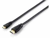 Equip EQUIP High Speed HDMI auf miniHDMI Adapterkabel 1m S/S schwarz HDMI-Kabel