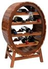Casaria Weinregal Weinfass, f&uuml;r 12 Flaschen Akazie Holz Massiv Fass Stehend