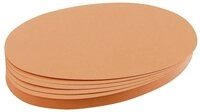 FRANKEN Moderationskoffer Moderationskarte - Oval, 190 x 110 mm, orange, 500 St&uuml;ck