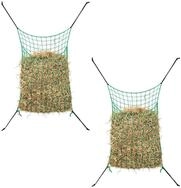 vidaXL Futterspender Heunetze 2 Stk Rechteckig 0,9x1,5 m PP