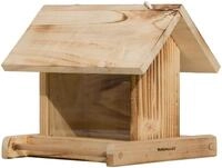 Windhager Vogelhaus Garden, Vogelfuttersilo aus Fichtenholz, Futterstation inkl.