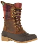 Kamik Sienna 2 (Leder, wasserdicht) braun/rot Damen Winterstiefel