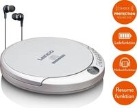 Lenco CD-201SI tragbarer CD Player silber CD-Player