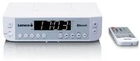 Lenco KCR-100WH UKW-Radio (FM, 2 W, Bluetooth mit 2x integ. Lautsprecher inkl.
