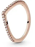 Pandora Fingerring Pandora Funkelnder Wishbone Ring 186316CZ Damenring 56
