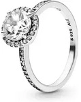 Pandora Fingerring Pandora Quadratischer Funkelnder Strahlenkranz Ring 196250CZ