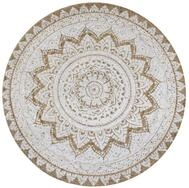 vidaXL Teppich Teppich Jute Geflochten Bedruckt 120 cm Rund, Runde
