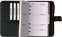 BIND Terminplaner Systemplaner Standard A7 Kunstleder ohne Kalendarium schwarz