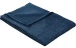 &Uuml;berwurf Sessel- u. Sofa&uuml;berwurf, Erwin M&uuml;ller, Chenille-Jacquard Uni blau|lila