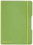 Herlitz Notizbuch Notizheft flex - A5, PP, 40 Blatt, kariert, hellgr&uuml;n(S)