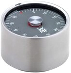 WMF Eieruhr GELI, &Oslash; 6 cm, Edelstahl, Schwarz, Rot, Analog, 60 Minuten TImer,