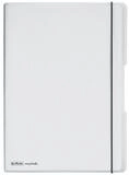 Herlitz Notizbuch Notizheft flex PP - A4, liniert/kariert, 2x 40 Blatt, transluzent