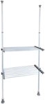 WENKO Teleskopregal Modell Herkules Twin, Set, 2 Tr&auml;gerstangen, 2 verstellbare