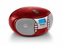 Karcher RR 5025-R Boombox (tragbarer CD-Player mit UKW Radio, Batterie- /