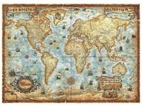 HEYE Puzzle Puzzle 2000 pz - The World NSF, Map Art, Puzzleteile