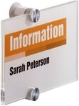 DURABLE Hinweisschild Durable 4821 19 T&uuml;rschild CRYSTAL SIGN, 148 x 105 mm,