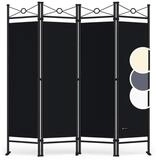 Casaria Paravent Lucca, 180x163cm Verstellbar Faltbar Stabil 4 teilig Indoor