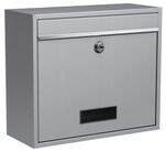 BASI Wandbriefkasten Wandbriefkasten (Spar-Set, 1-St), aus Edelstahl, Einwurfklappe,