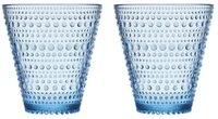 IITTALA Glas 2er Set Trinkglas 30cl Kastehelmi aqua, 1-tlg., Glas, 2er, &Oslash;9cm,...