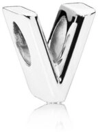 Pandora Bead 797476 Charm Buchstabe Letter V Silber