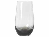 Broste Copenhagen Gläser-Set Trinkglas SMOKE klar/grau 0,55 l, Glas