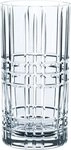 Nachtmann Longdrinkglas Square, 4-tlg., Kristallglas, Made in Germany, 445 ml,