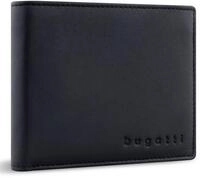 bugatti Geldb&ouml;rse RFID Wallet With Flap, aus echtem Rindsleder mit RFID-Blocker