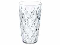 KOZIOL Becher Kunststoff Glas 450ml Crystal L crystal clear, biocirculärer