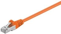 Goobay Goobay CAT 5e Patchkabel, F/UTP, Orange 0,5 m LAN-Kabel
