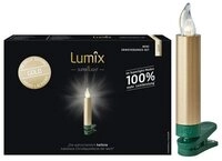 Krinner LED-Kerze Lumix SuperLight Metallic 6er