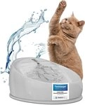Lucky-Kitty Trinkbrunnen 1,5L Trinknapf f&uuml;r Katzen aus Keramik mit Pumpe f&uuml;r