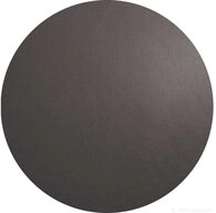 ASA SELECTION Platzset Tischset rund Lederoptik basalt 38 cm, Tischw&auml;sche