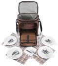 anndora Picknicktasche Umh&auml;ngetasche Tragetasche + Zubeh&ouml;r 29-teilig,