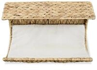 vidaXL Katzenliege, Katzenbett mit Kissen Wasserhyazinthe 35x18x18 cm