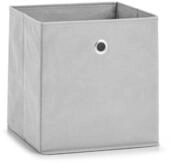Zeller Present Aufbewahrungskorb Aufbewahrungsbox, Vlies, hellgrau, 28 x 28 x 28 cm