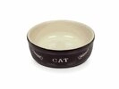 Nobby Futternapf Katzen Keramikschale Cat schwarz/beige