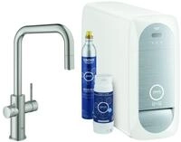 Grohe K&uuml;chenarmatur Blue Home U-Auslauf Starter Kit, supersteel (31543DC0)